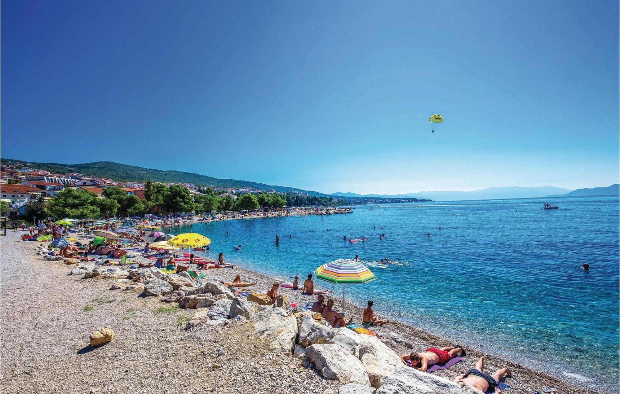 Nice Apartment In Crikvenica With House Sea View 外观 照片